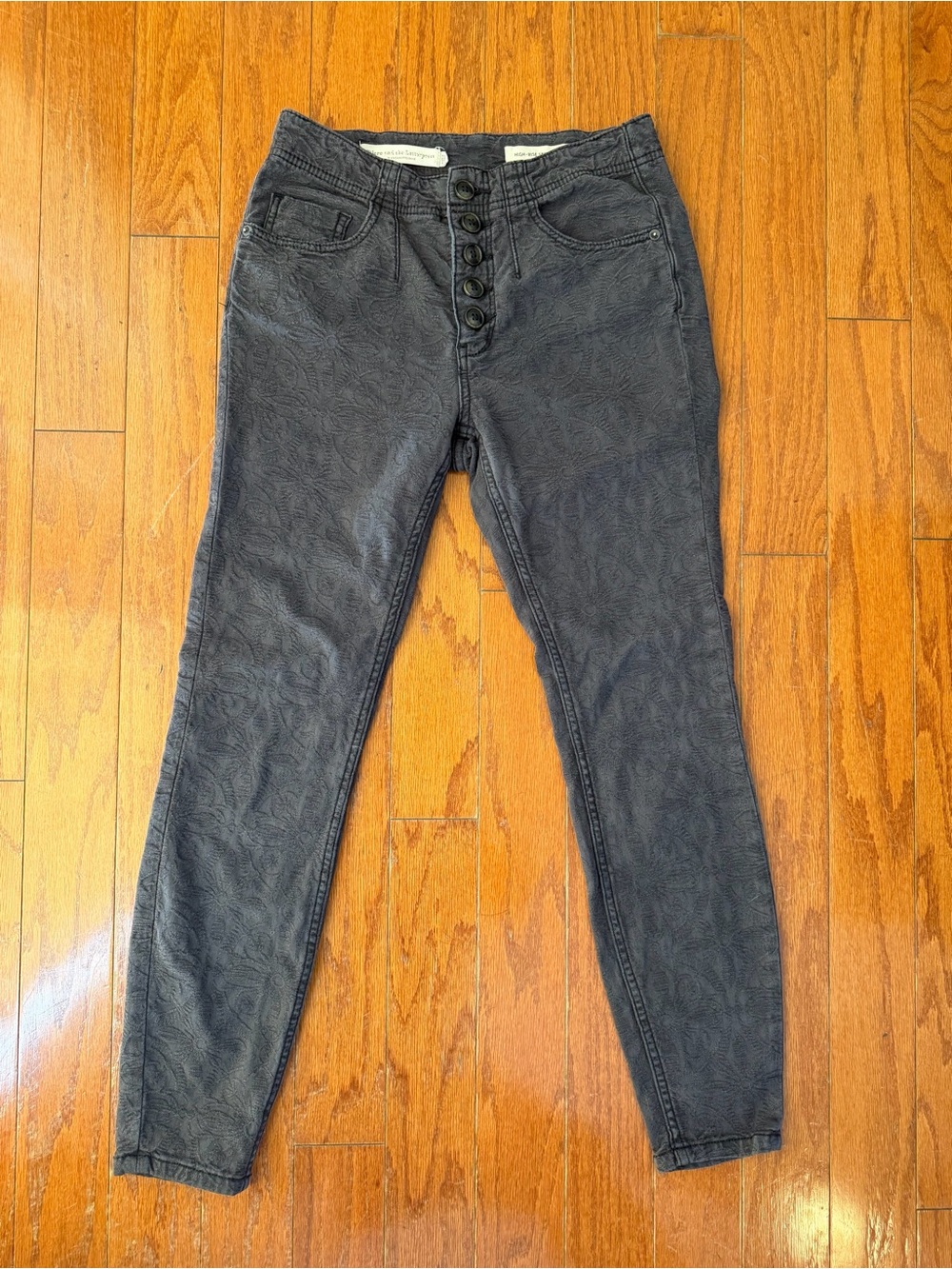 Pilcro and the Letterpress by Anthropologie High-Rise Slim Fit Pants | Size 27